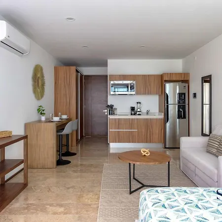 Chic Studio At My Menesse In Playa With Roof Pool-3